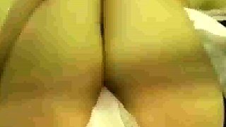 Nasty caning of Abigail's ass and twat