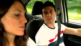Roadtrip Sucking, Flashing and Public Blowjob - Amateur