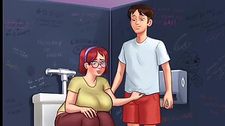 Quiet Girl Judith Anal Fuck in Summer Heat - Summertime Saga Wild 4K HD