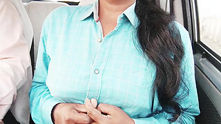 Stepdaughter with Stepmom's Boyfriend in the Car