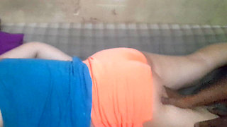 A Woman's Wedding Dress with a Shaved Headband