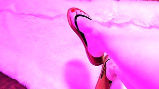 FemaleAgent MILF indulges studs foot fetish