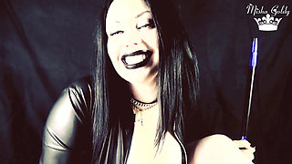 Goth darkside smoking JOI and tease