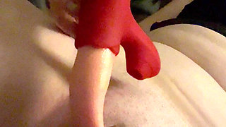Masterbating My Shaved Pussy with My Licking Tongue Vibrator Toy
