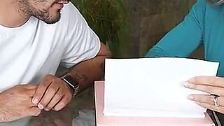 If He's Nice to Her Busty Friend, His Perv Stepmom Will Be Extra Nice to Him at Night