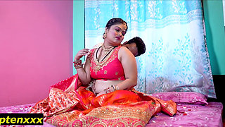 Amazing Hot Sex at First Night of Marriage! New Couple Sex