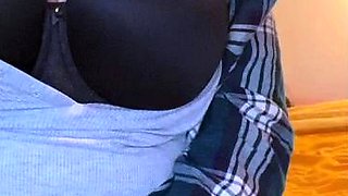 Big Boobed Blonde Masturbates With A Dildo In The Bathroom