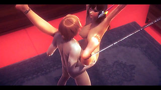 Overwatch Hentai - Diva Fucked by Two Boys Anal and Vaginal - Japanese Asian Manga Anime Film Game Porn