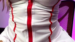 Great Big Boobs On Masturbating Redhead