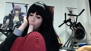 POV close up asian gf blowjob