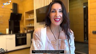 Passionate stepmom receives hot creampie from her eager stepson after breakfast