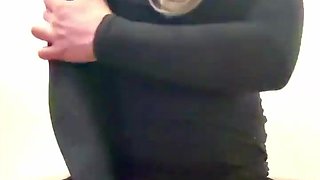 femboy energetically moves his butt sex on the faux-cock, faps off and pops terrifically