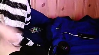 Jerking off shemale tranny solo play