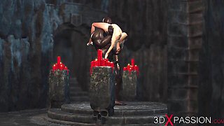 Rough doggystyle smut with graceful bidie-in from 3DXPassion