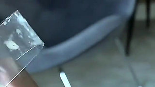 Seamed Stockings Nylon Footjob - Cum in My Heels