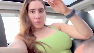 Yiny Leon - Rough Car Sex On Back Seat - Latina