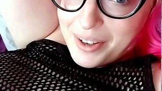 Big Boobed Blonde Masturbates With A Dildo In The Bathroom