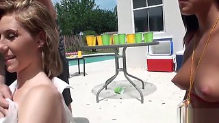 Pool Party With Two Horny And Sexy Girls