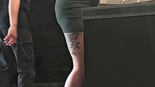 A Camera in a Public Restroom Catches a Strange Man Fucking a Girl Who Is Washing Her Panties.
