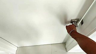 MILF maid found her boss's sex toy and begged him to fuck them both