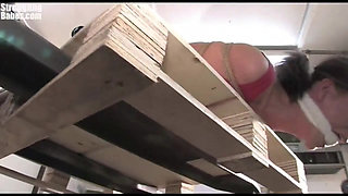 Kirsten Hogtied Cleavegagged Forklifted
