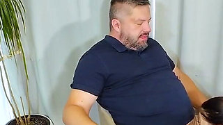 Junior Assistant Creampied in the Office by Her Boss