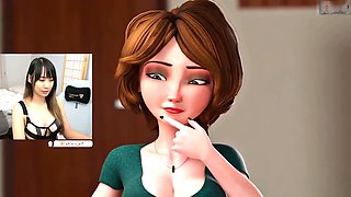 Getting schooled by aunt-in-law Cass while playing Fortnite