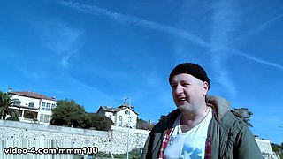 Superb French blonde Candys chupa well fucked at the beach - MMM100
