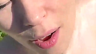 Fuck! Voyeur at the Lake Spontaneously Milked