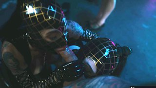 Small Hands and Joanna Angel in a kinky ffm threesome