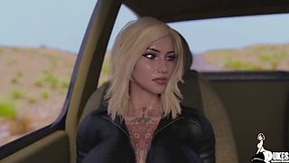 Biker MILF Gangbang First Time - BBC Threesome with Tattooed StepMom