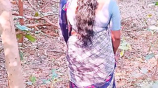 Desi jungle sex. Beautiful bhabi fucking husbend's brother big dick in forest. Telugu dirty talks.