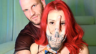 Redheaded Zoey Di Giacomo Crashes the Dj's Room and Gets Hard Pounding