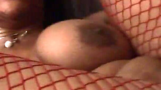 Sweet big ass ebony fucked and sprayed hard from BBC