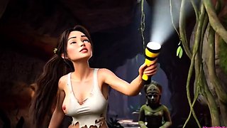 Lara Croft uncovers a mystical Amazon secret - AI Animation