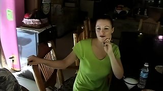 Gorgeous brunette babe fucked hardcore in the bathroom