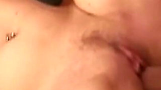 He Is Lying by the Pool When She Sits on His Cock