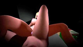 Big Tits Lesbian Hentai: Samus Eats Lara Croft Pussy in 3D Anime Sex