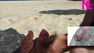 Me Being Tickled on My Feet on the Beach