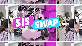 Horny Blonde caught jerking off in classroom