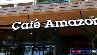 Thai amateur porn girlfriend coffee massage and POINT OF VIEW giving head