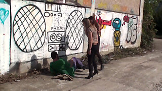 Kicking a Horny Guy in the Street