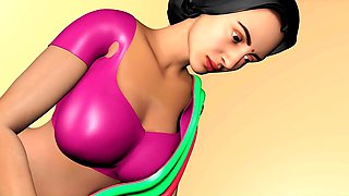 Desi widow Pooja takes care of her rent debt with her landlord