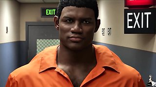 Locked up and dicked down by her cellmate