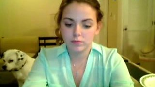 Cute Babe Flashes Her Tits on Webcam F: Big Tits, Amateur  Blonde Porn