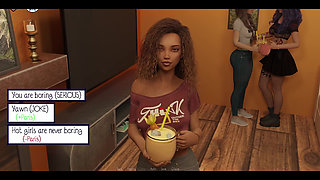 Elmwood University - Kissing the Hot Black Girl at the College Party