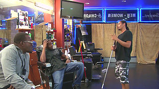 Hot Wife Gets Pleasured by Four Big Cocks