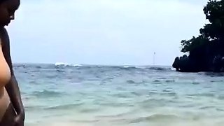 Public Flashing Of Big Natural Tits In The Moment Of Escape