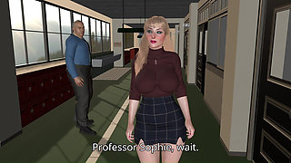 Sexy and Innocent Professor Fucked by an Old Man's Cock and Turned Into His Personal Slut