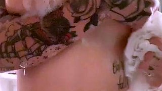 Having fun in the shower - -